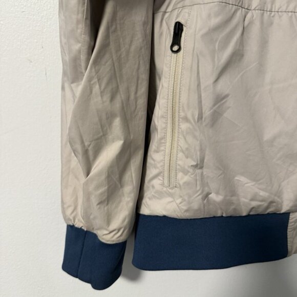 The North Face Jester Water Repellent Reversible Jacket L Blue Tan Quilted - Picture 9 of 16